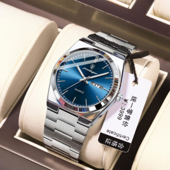 POEDAGAR 930 – Gold Steel Quartz Watch