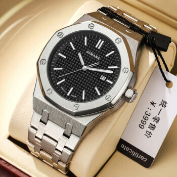 AIMANA 8612 Business Quartz Watch – Steel Strap