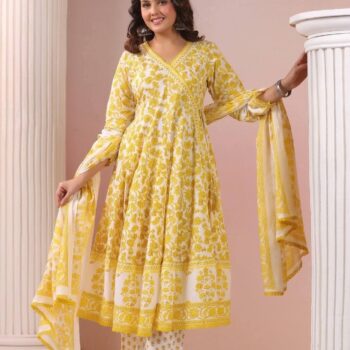 Cotton Grown Three Piece – Lace Design
