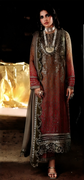 VASAL CHARIZMA – Embroidered Collection Three Piece - Image 2