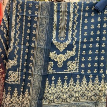 Pure Lawn Cotton Three Piece