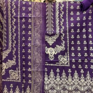 Pure Lawn Cotton Three Piece