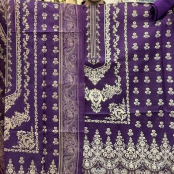 Pure Lawn Cotton Three Piece