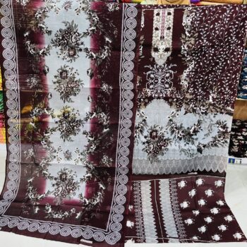 Kashmiri Cotton Three Piece