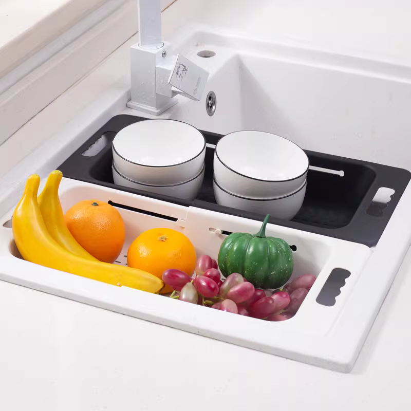 Double Layer Telescopic Sink Drain Basket