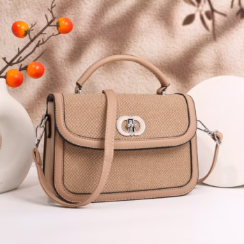 Retro Splicing Women's Crossbody Handbag
