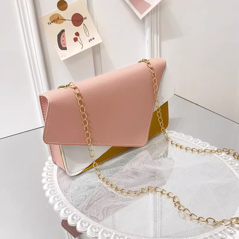 Women Small Square Chain Crossbody Bag - Image 10