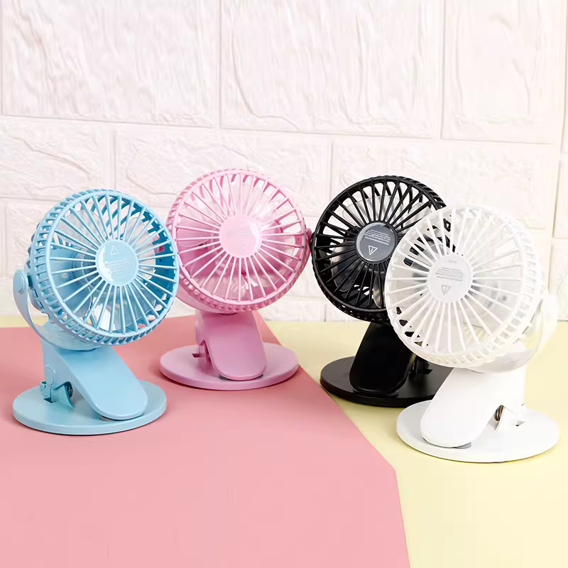 Mini Clip-On USB Rechargeable Fan