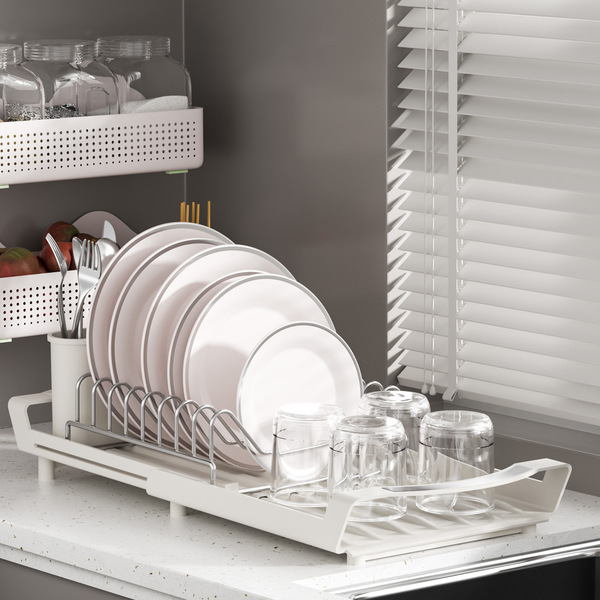 Foldable Telescopic Kitchen Dish Drying Rack - Image 5