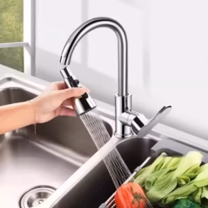 Kitchen Faucet Extension Nozzle – 360° Rotating Water Saver