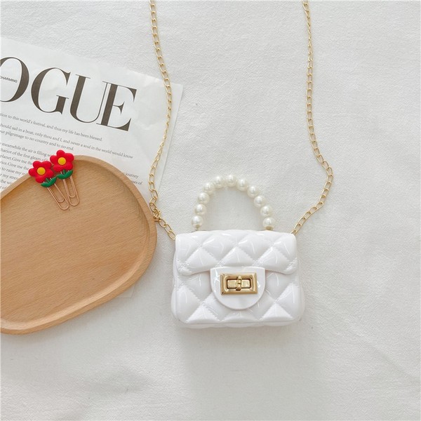 Mini Jelly Pearl Chain Handbag - Image 2
