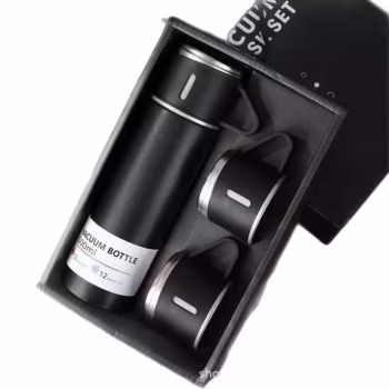 500ml Stainless Steel Thermos Flask with 2 Cup