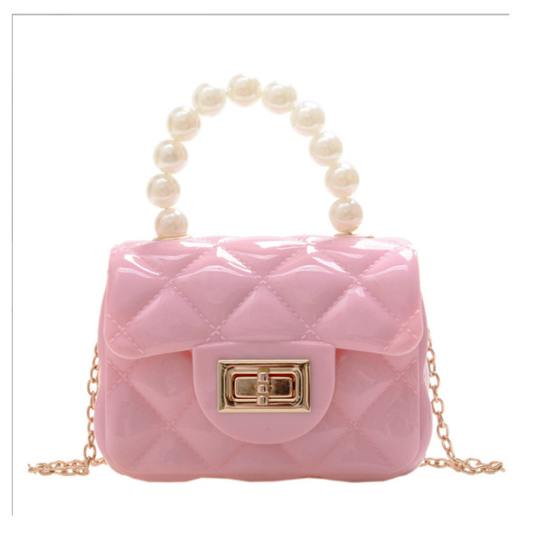 Mini Jelly Pearl Chain Handbag - Image 8