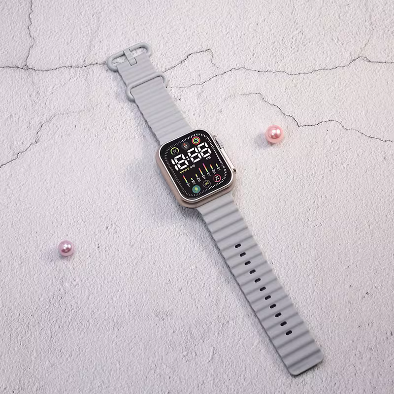 Digital Silicone Belt Watch for Men - Image 6