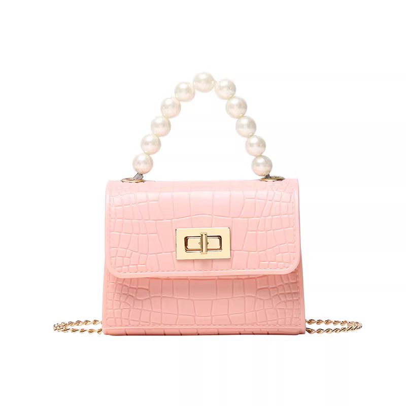 Women Crocodile Jelly Handbag - Image 8