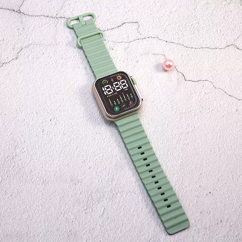 Digital Silicone Belt Watch for Men - Image 7