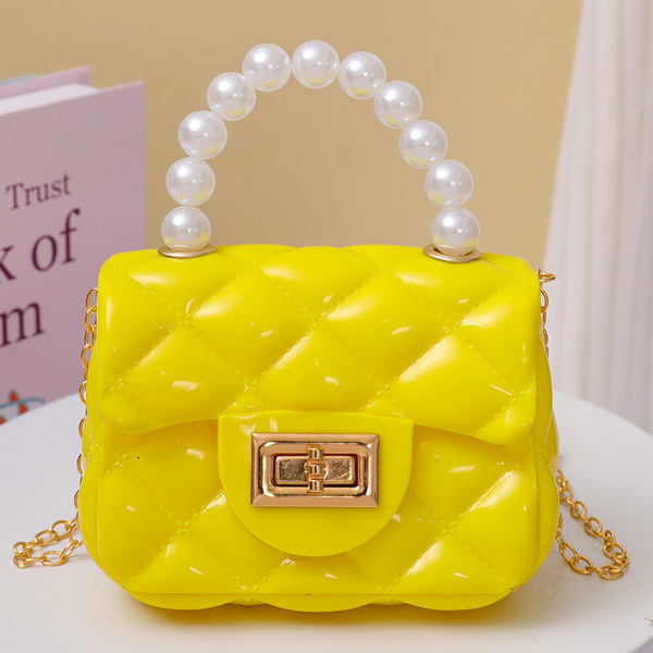 Mini Jelly Pearl Chain Handbag - Image 3