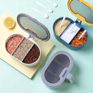3 Grid Seasoning Storage Box