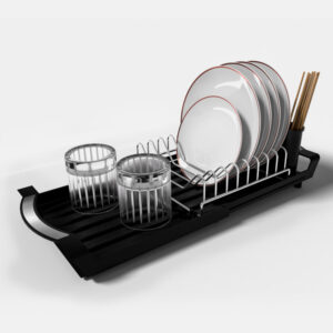 Foldable Telescopic Kitchen Dish Drying Rack