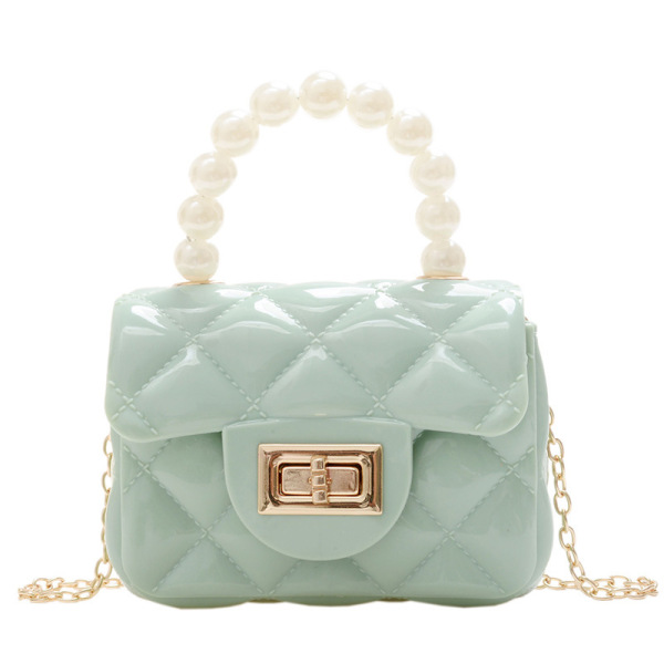 Mini Jelly Pearl Chain Handbag - Image 7