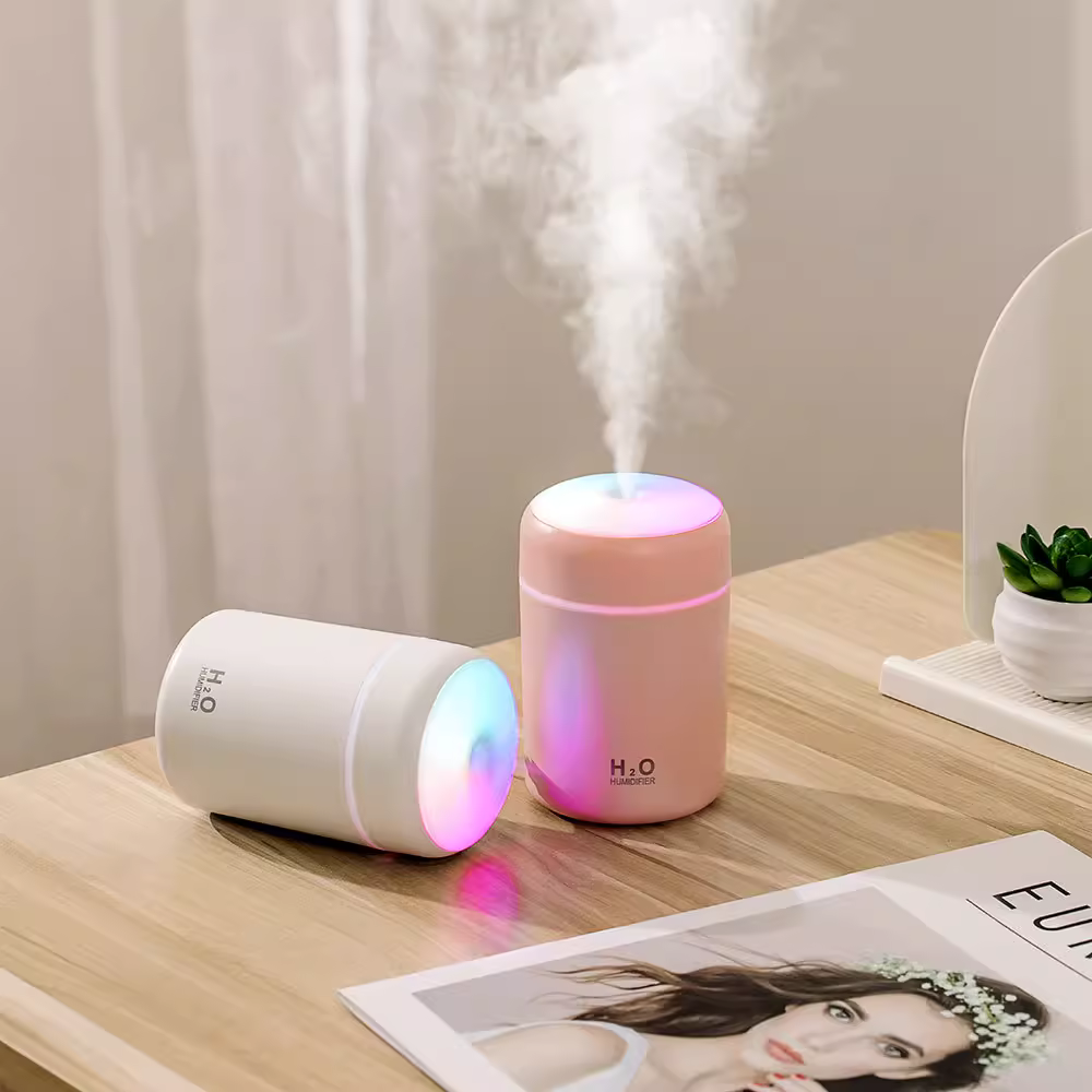 Mini USB Air Humidifier with Colorful Light