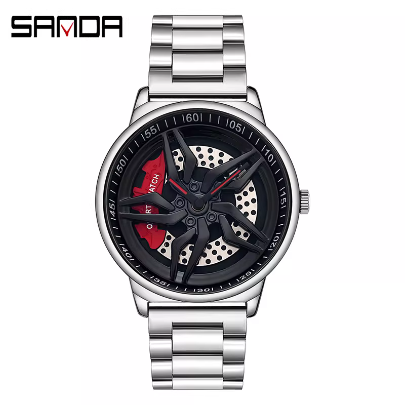SANDA 1062 Steel Band Men's Watch - Image 6