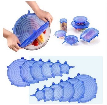 6pcs Reusable Silicone Fresh Keeping Cover Set - Image 2
