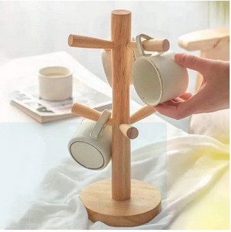 Natural Bamboo Cup Organizer - Image 2