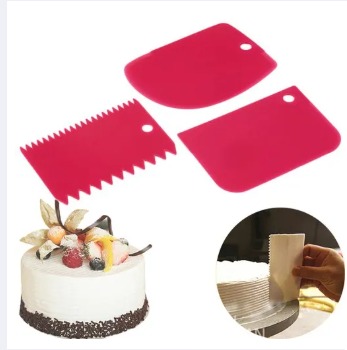 3PCS Plastic Dough Scraper Set - Image 5