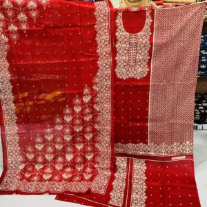 Kashmiri Cotton Three Piece