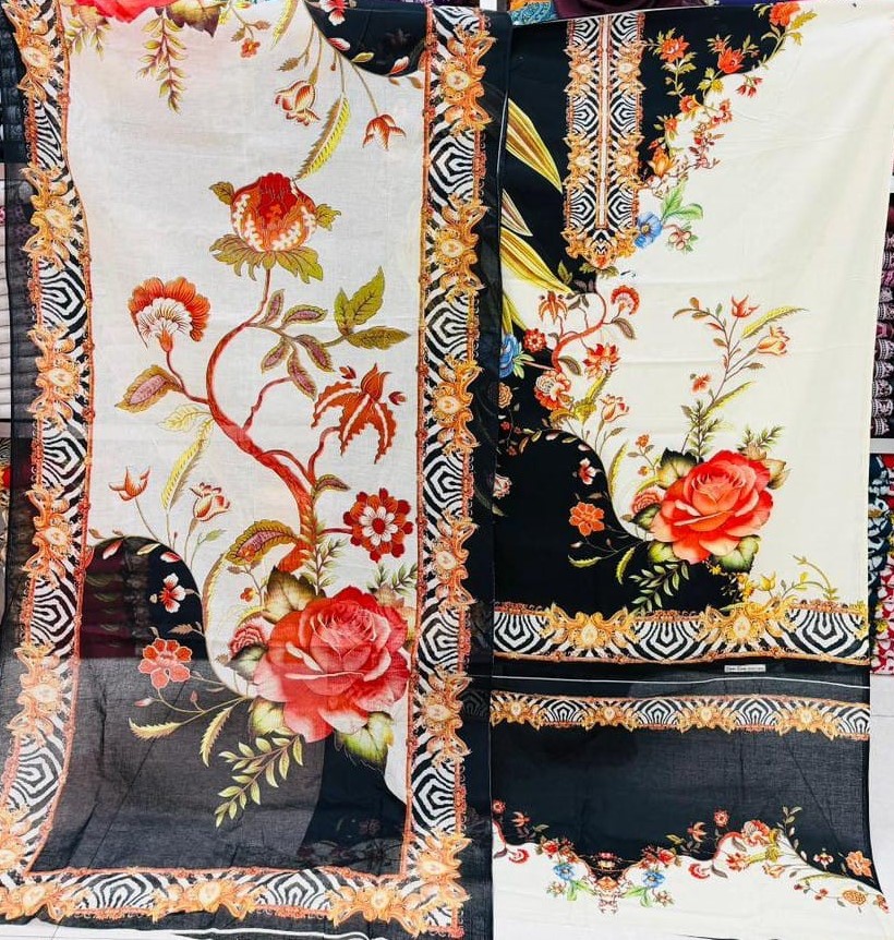 Kashmiri Cotton Three Piece