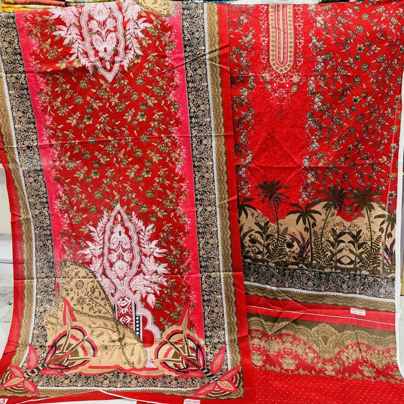Kashmiri Cotton Three Piece